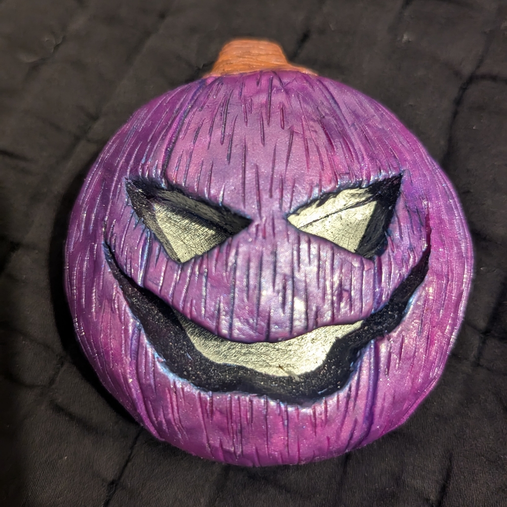 Purple Halloween Pumpkin Decor